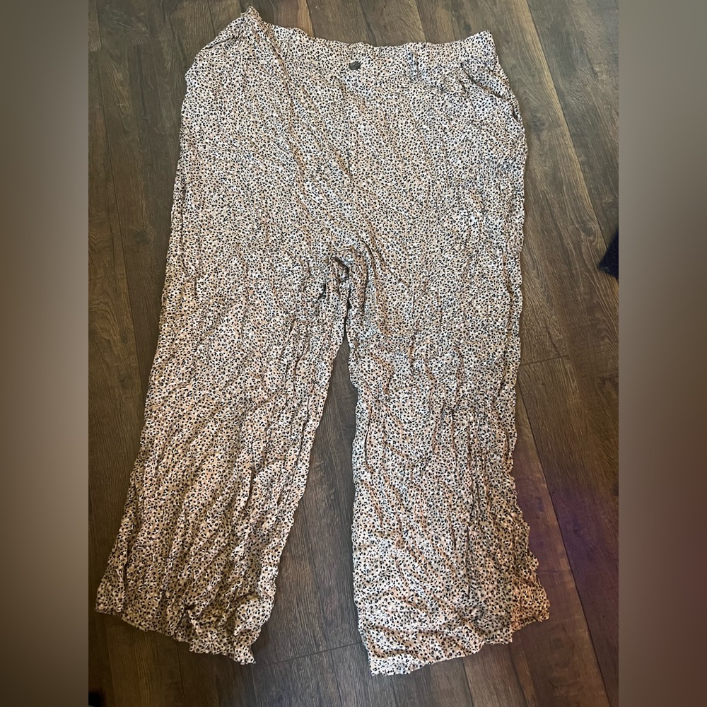 Leopard cotton on pants
